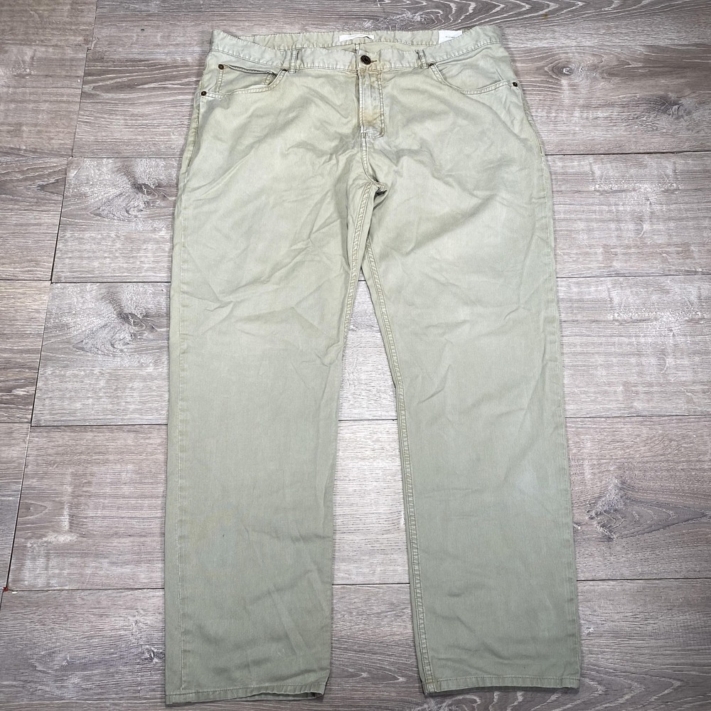 Billy Reid 5 Pocket Pants Mens 40 Green Straight‎ Leg Pima Cotton Casual Modern
